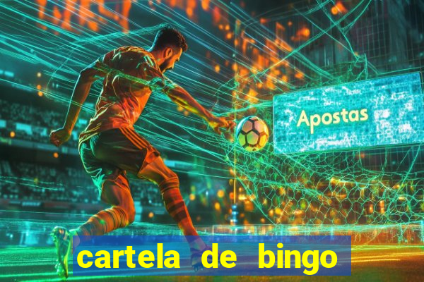 cartela de bingo pra imprimir